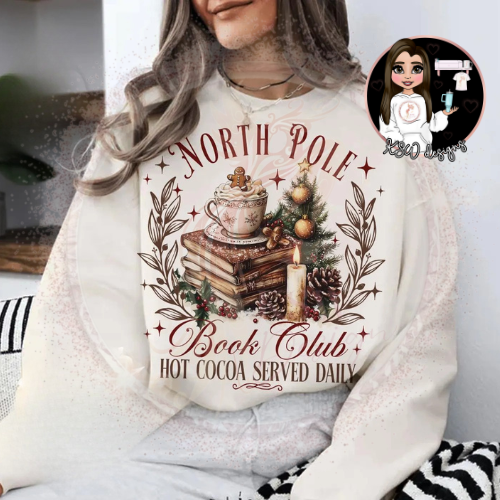 North Pole Book Club Christmas T-Shirt