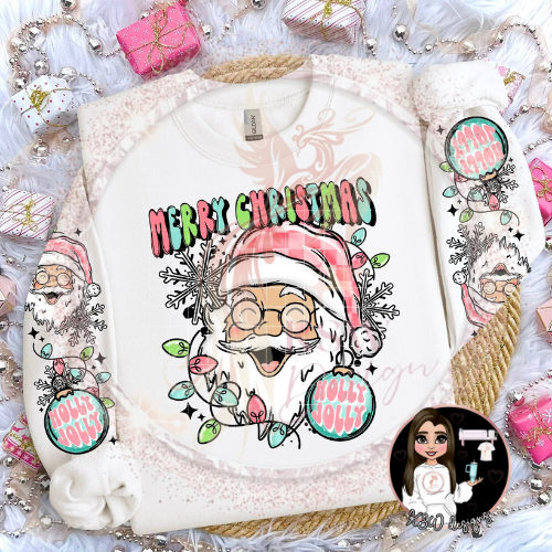Holly Jolly Santa Christmas T-Shirt