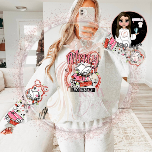 Merry Bookmas Zip-Up Hoodie