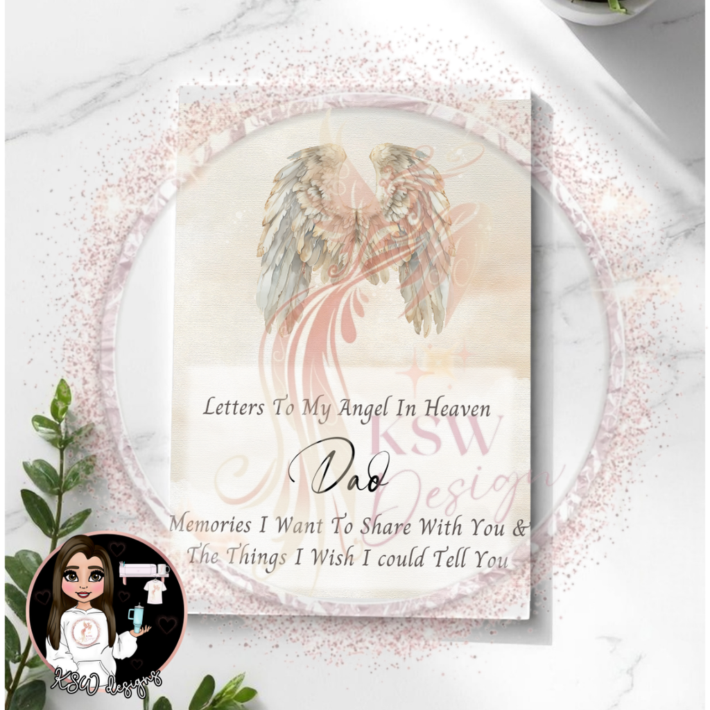 Letters To My Angel In Heaven A5 Notebook