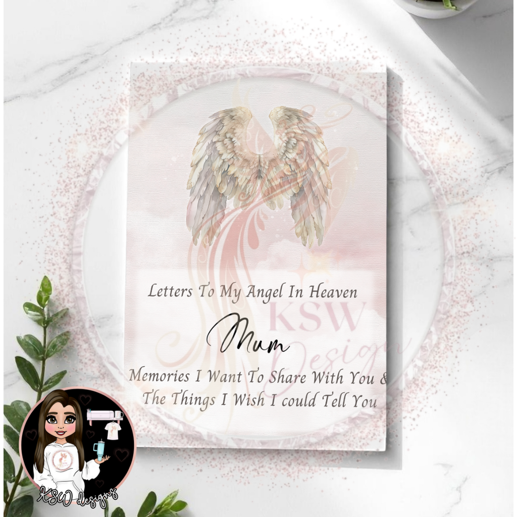 Letters To My Angel In Heaven A5 Notebook