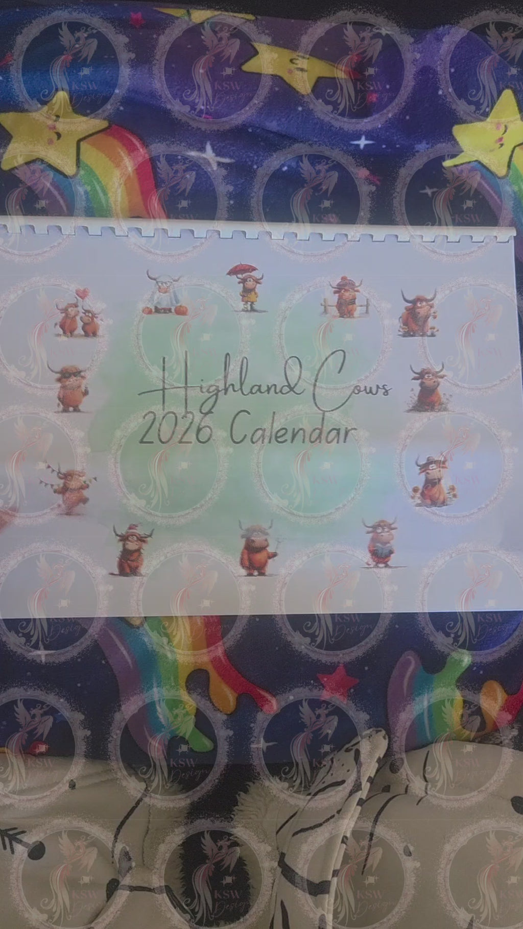 Highland Cows 2026 Calendar V2 - Landscape