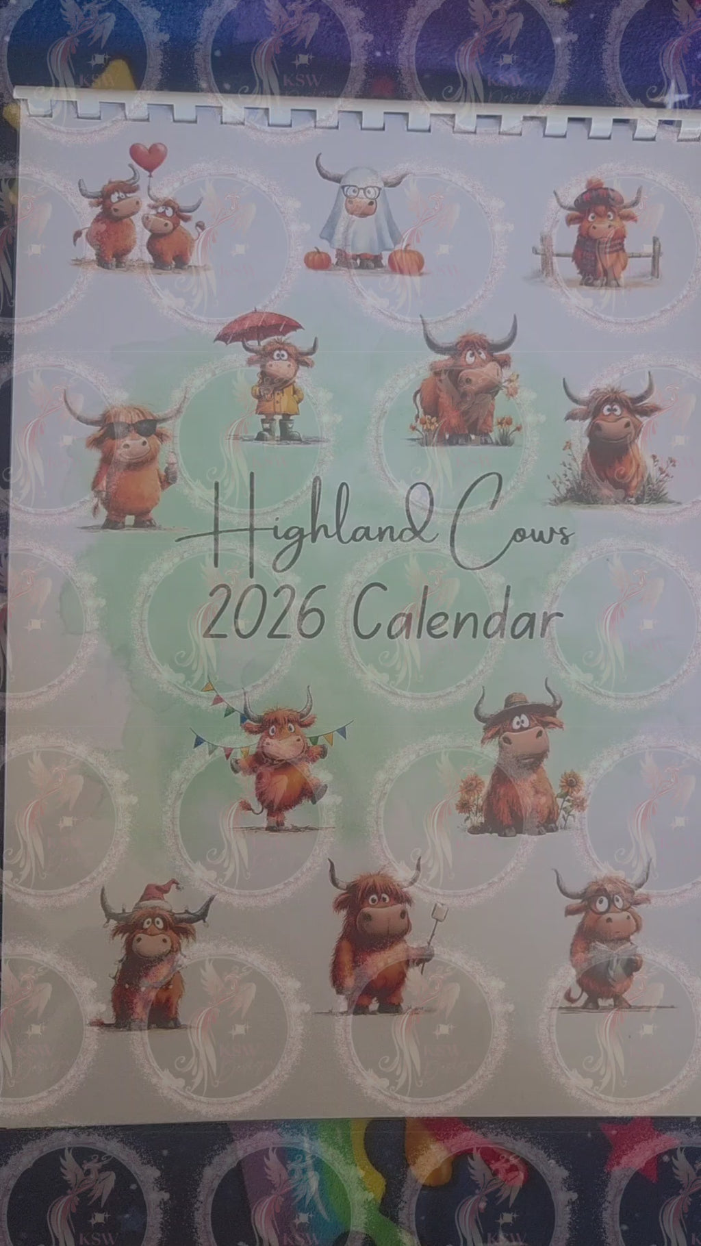 Highland Cows 2026 Calendar V1