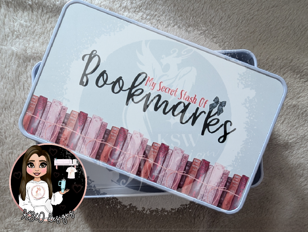 Secret Stash Of Bookmarks Tin