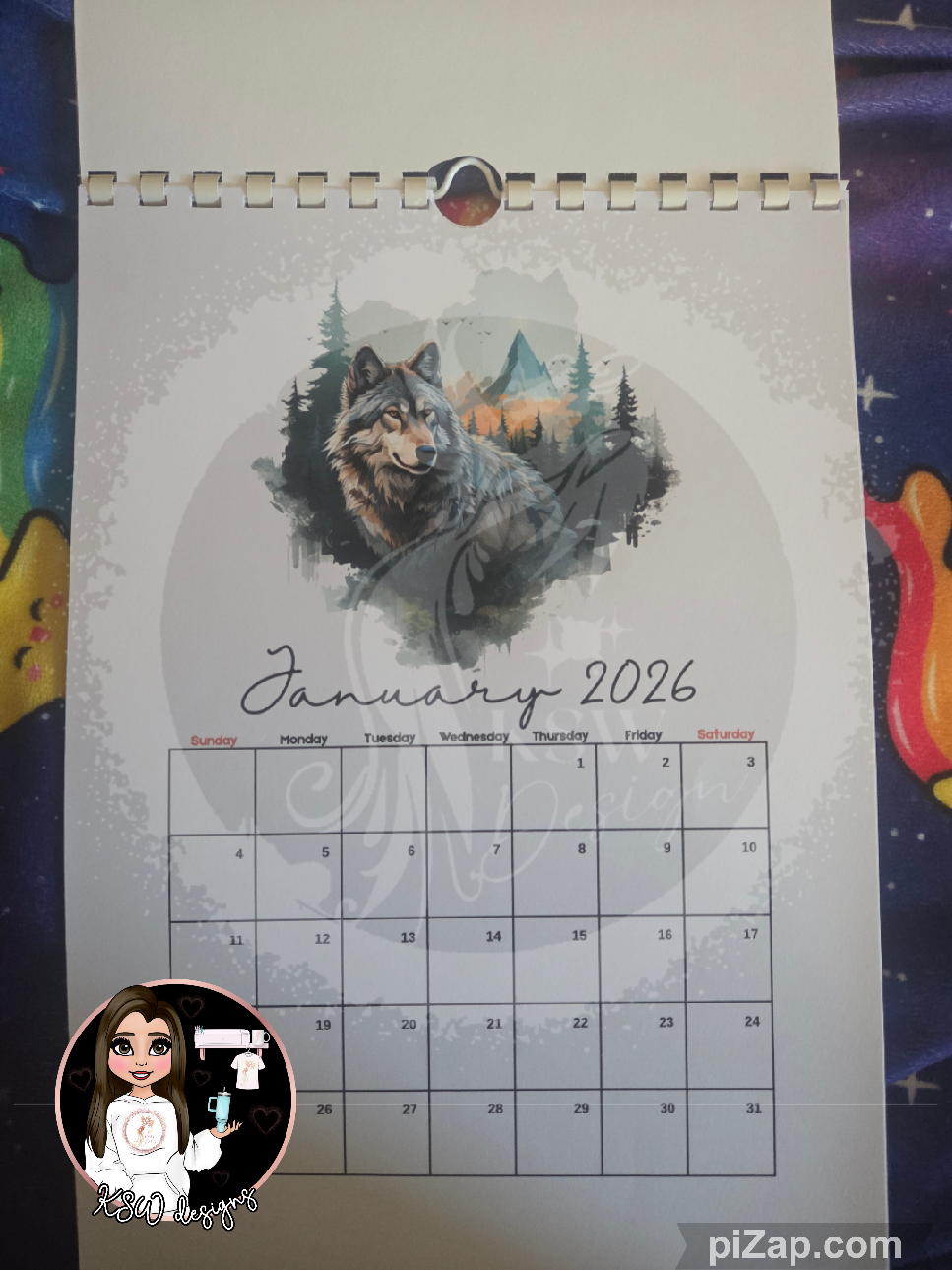 Mountain Wolf 2026 Calendar