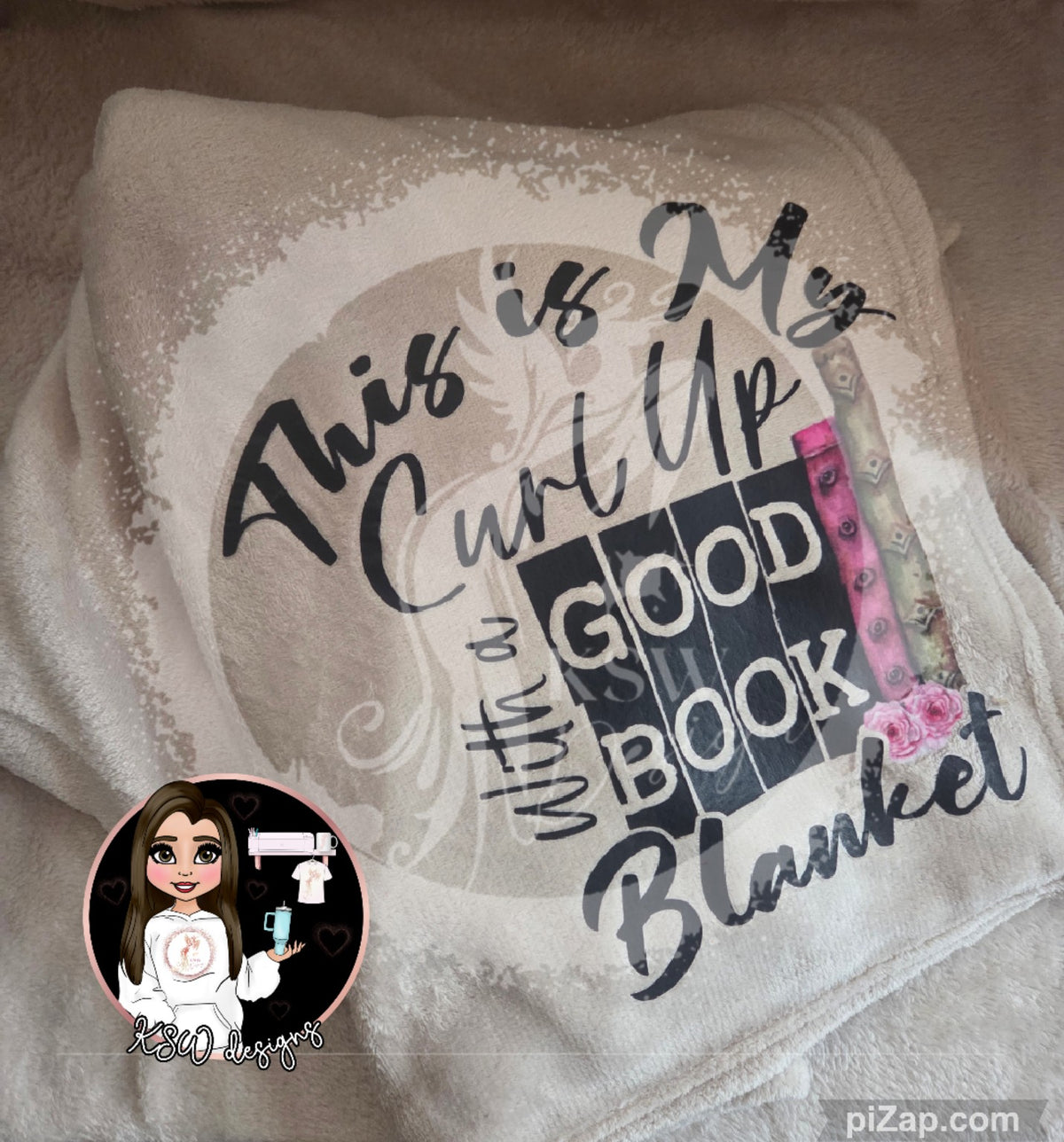 Curl Up With a Good Book Blanket – Bookish Reading Blanket