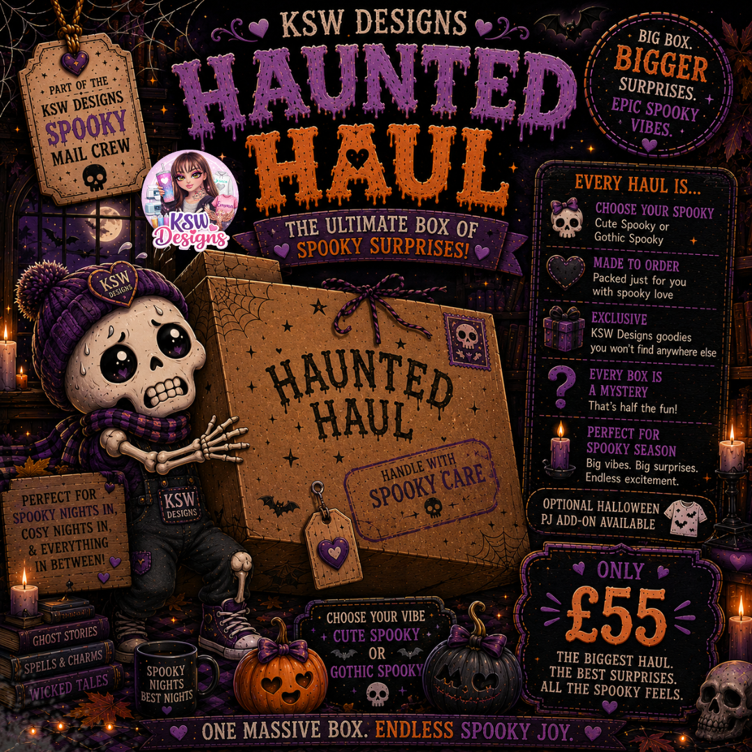 Haunted Haul – Deluxe Halloween Mystery Box | KSW Designs Spooky Mail