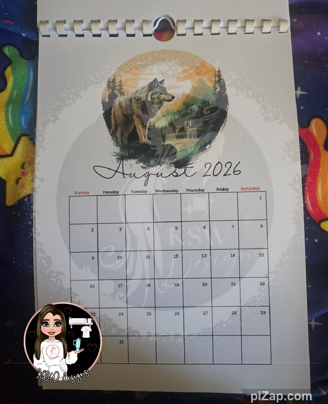 Mountain Wolf 2026 Calendar