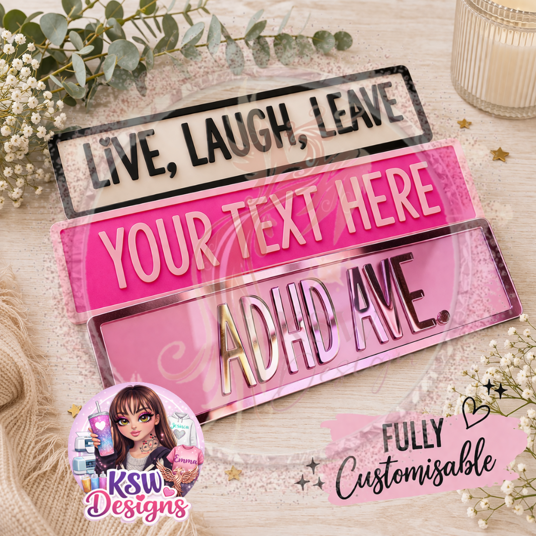 Custom Street Sign Plaque | Personalised Acrylic Name Sign | Fully Customisable Gift