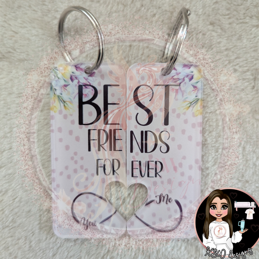 Best Friends Forever Keyring Set