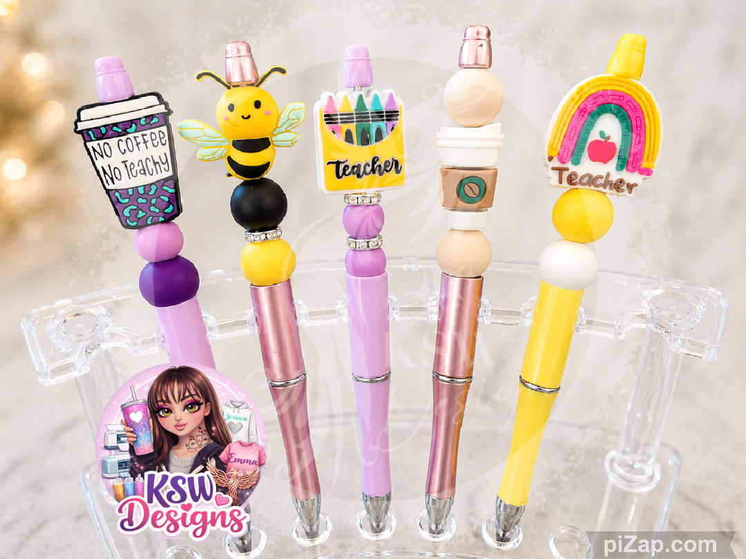 Handmade Teacher Beaded Pen | Choose Your Design