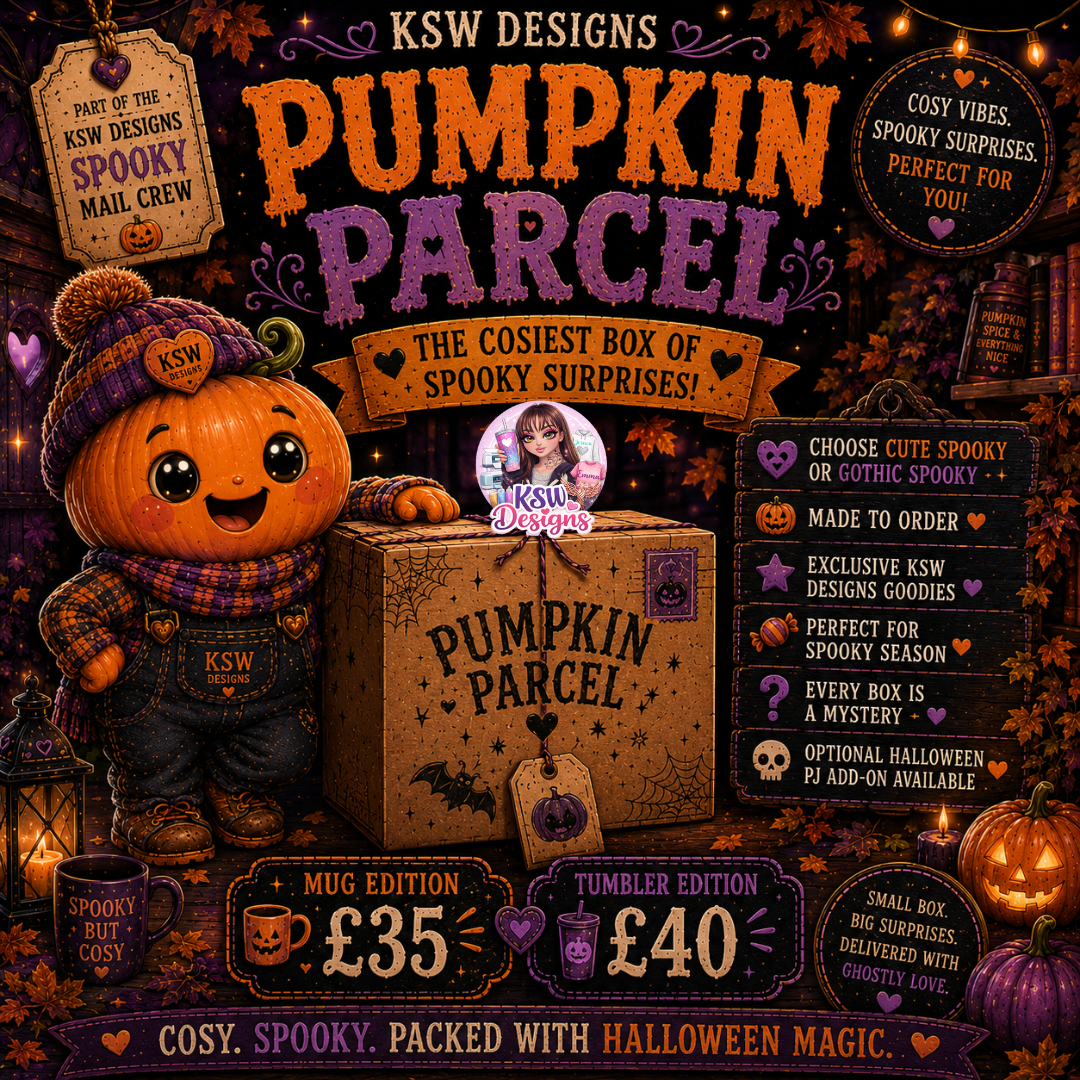 Pumpkin Parcel – Halloween Mystery Box | KSW Designs Spooky Mail