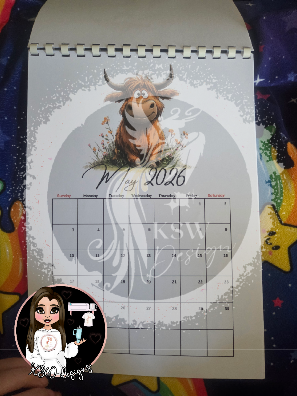 Highland Cows 2026 Calendar V1
