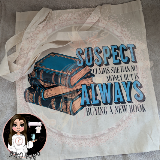 Suspect Claims Books Tote Bag