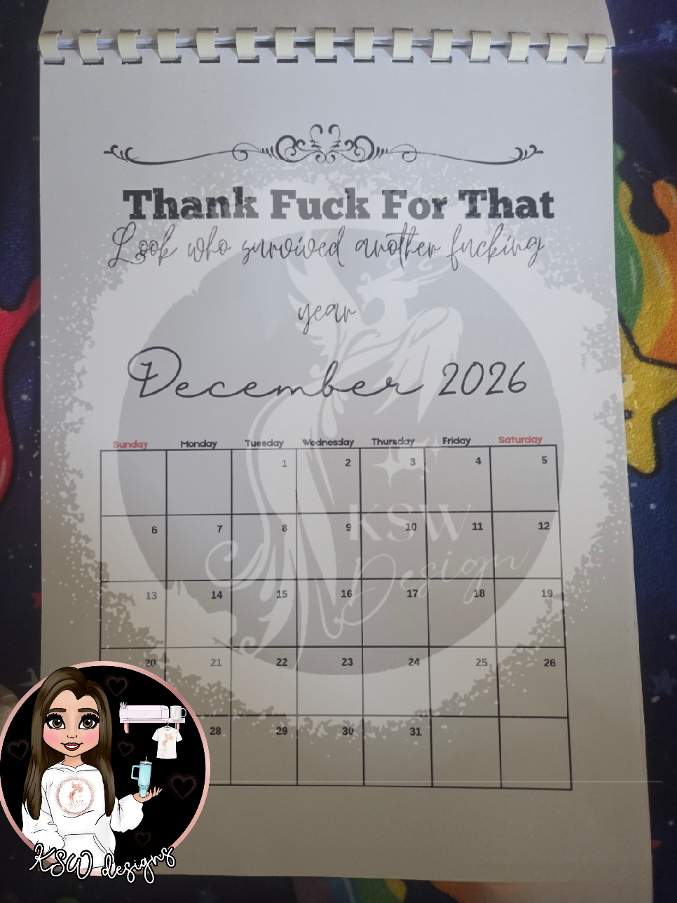 The Fuck It 2026 Calendar - 365 Days Of Whatever