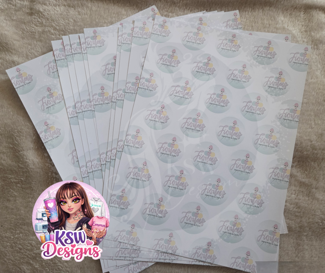 A4 Custom Logo Wrapping Paper Sheets – Personalised Business Packaging