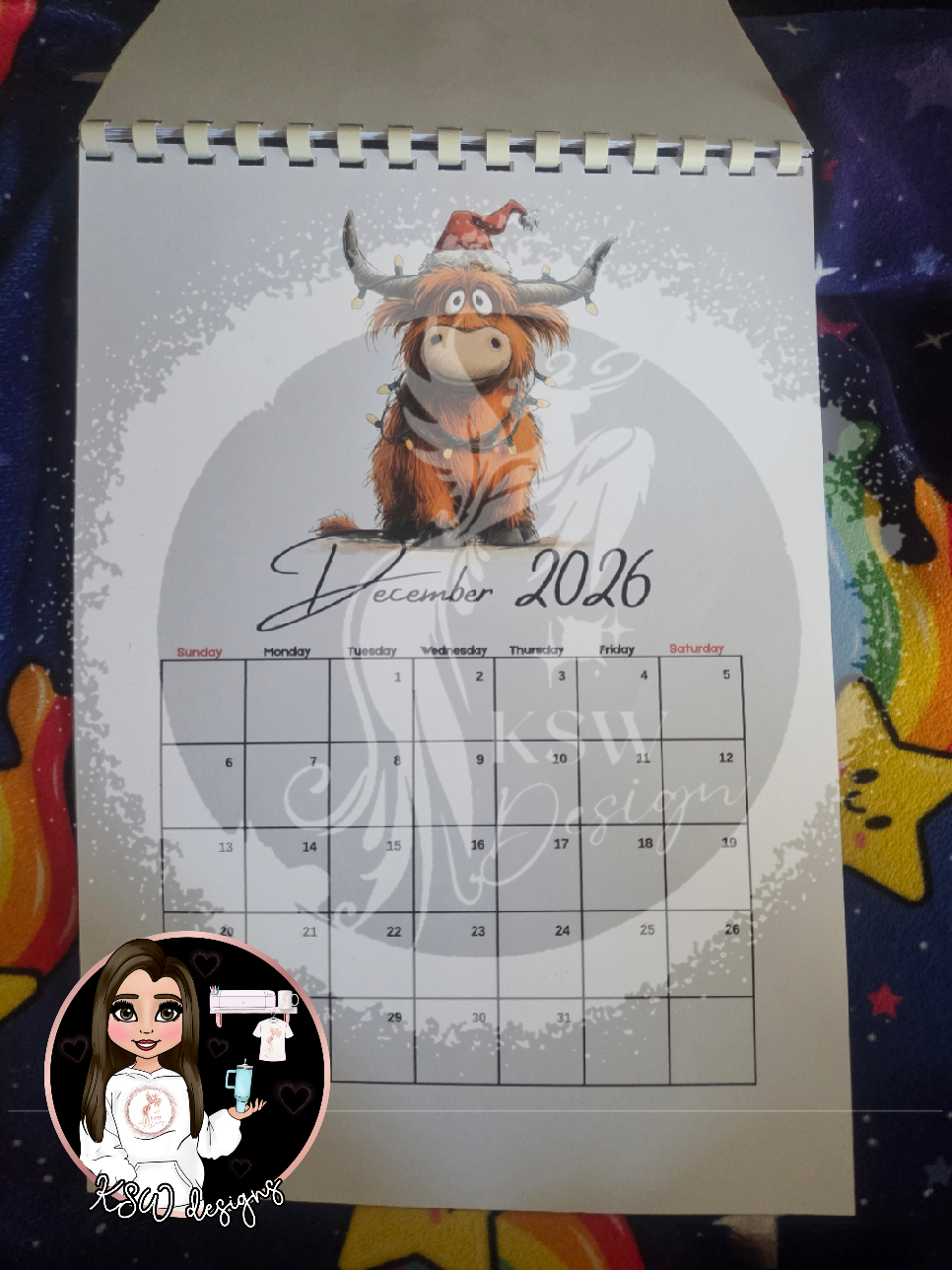 Highland Cows 2026 Calendar V1