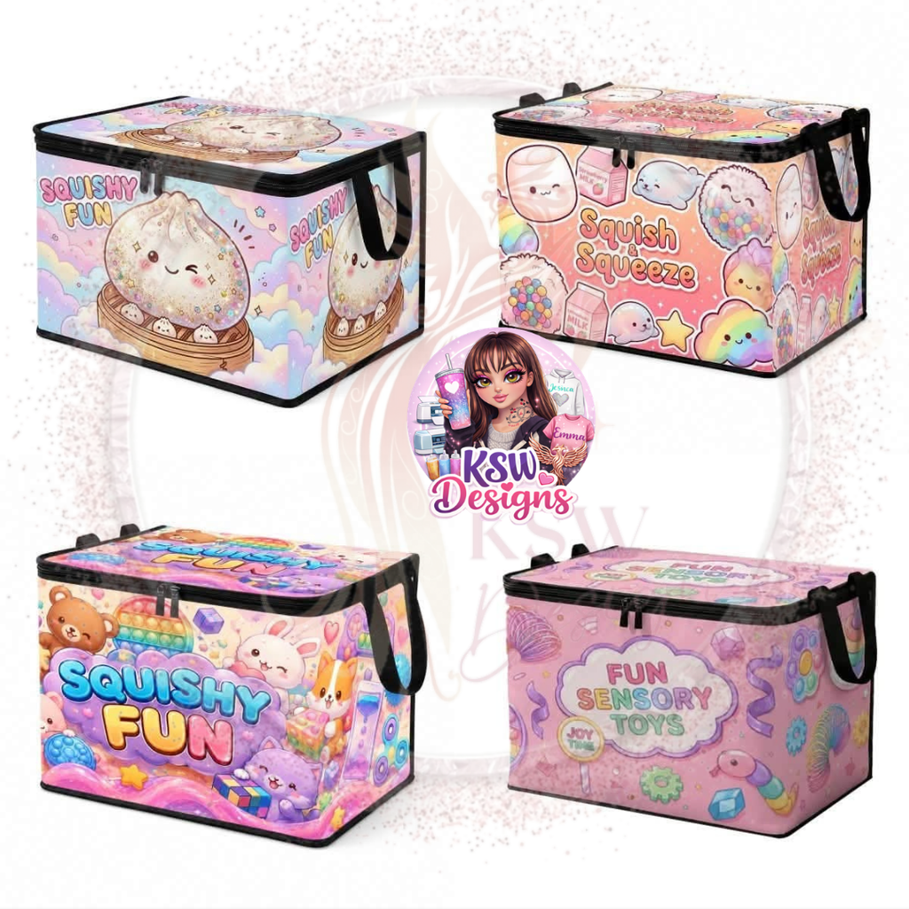 Personalised Squishy & Fidget Toy Storage Box – Pre-Order