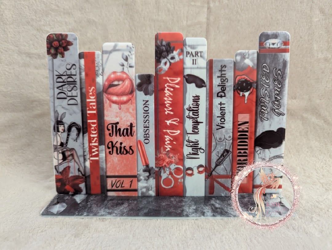 Dark Romance/Smut Bookshelf On Stand