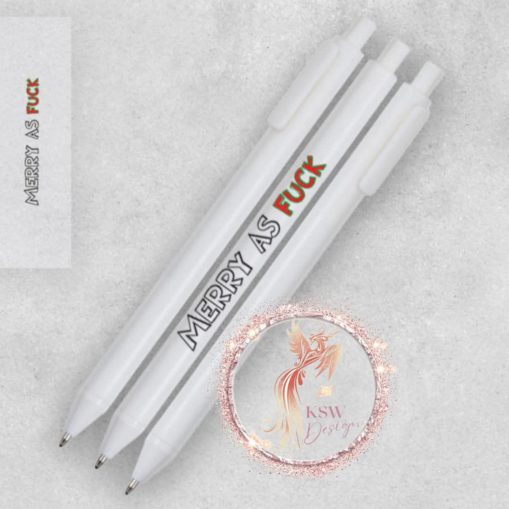 Christmas Profanity Pens