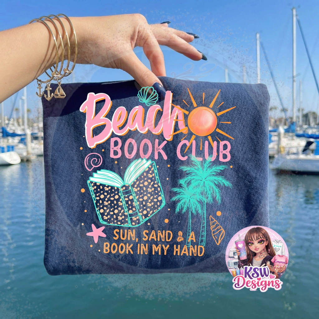 Beach Book Club Hoodie | Book Lover Summer Hoodie | Reader Gift