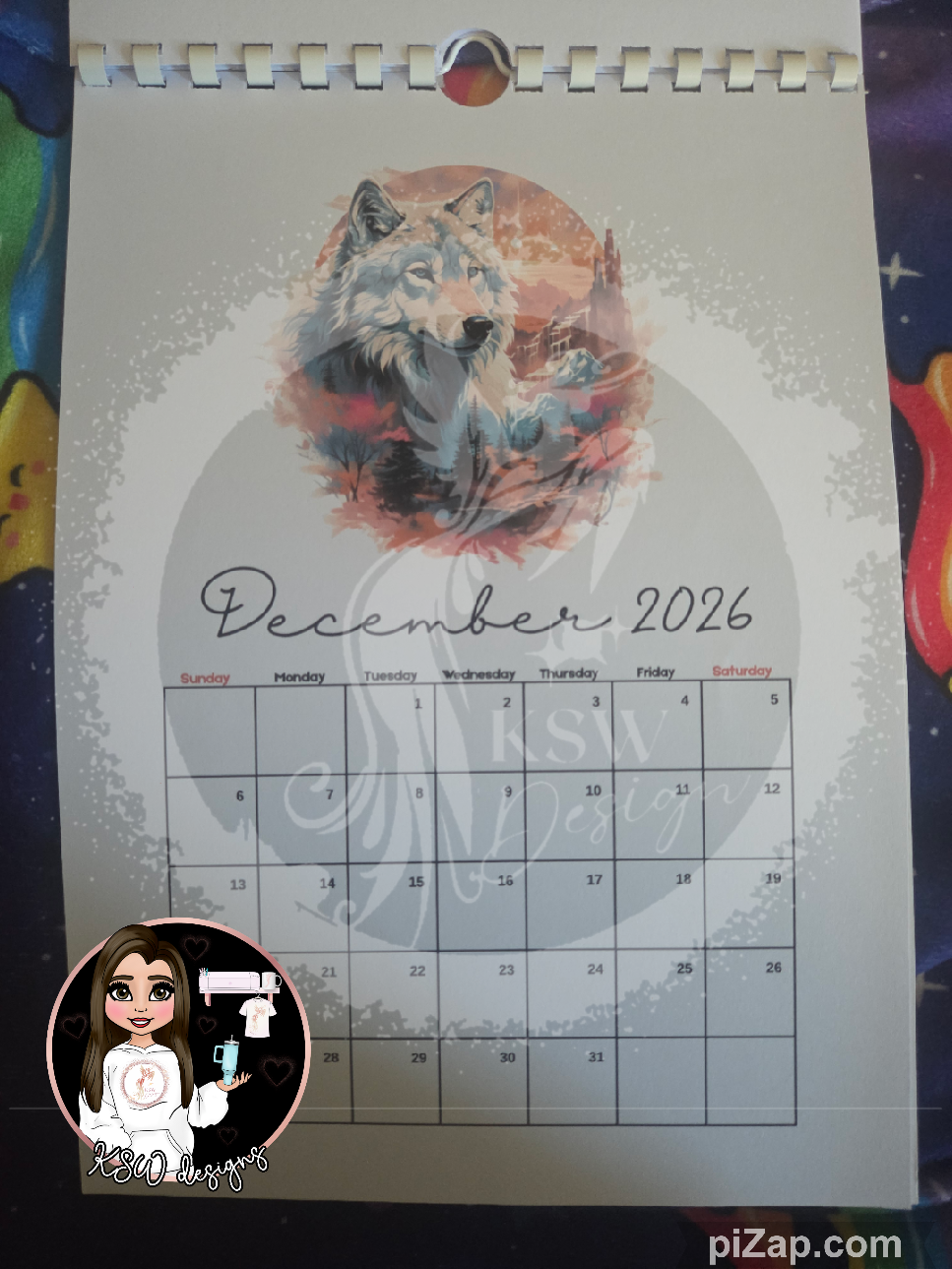 Mountain Wolf 2026 Calendar