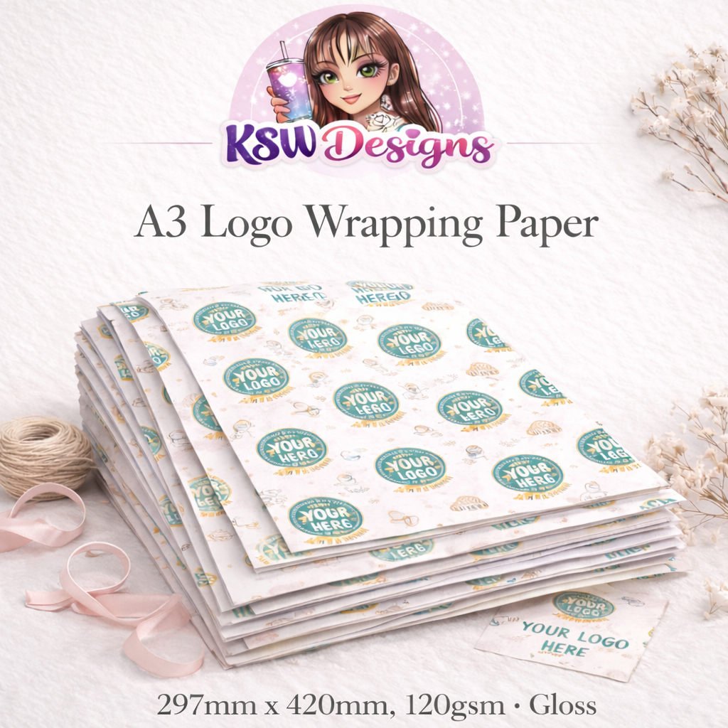 A3 Custom Logo Wrapping Paper – Business Branded Gift Wrap