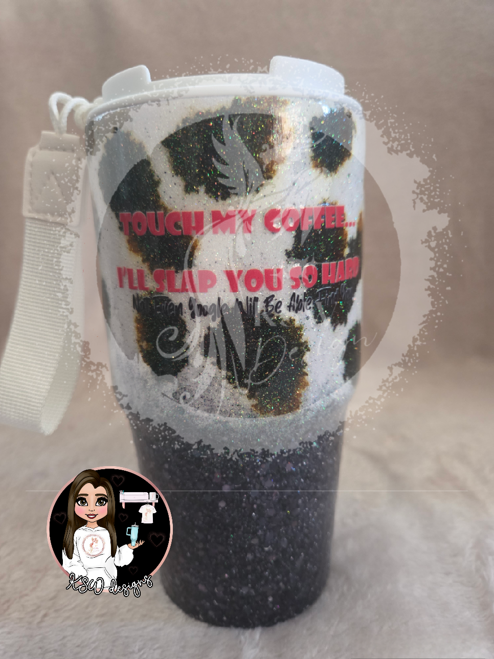 Moody Coffee Cow Travel Mug