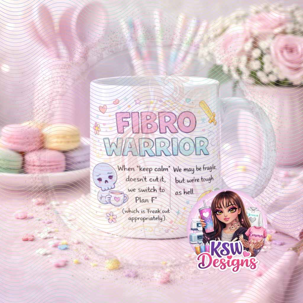 Fibro Warrior Mug – Funny Fibromyalgia Warrior Gift