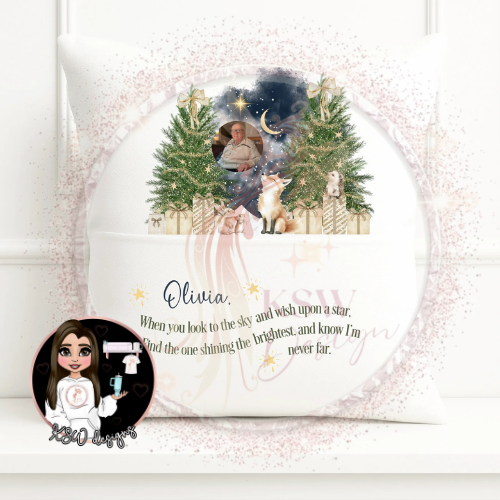 Willow Wood Memorial Pocket Cushion